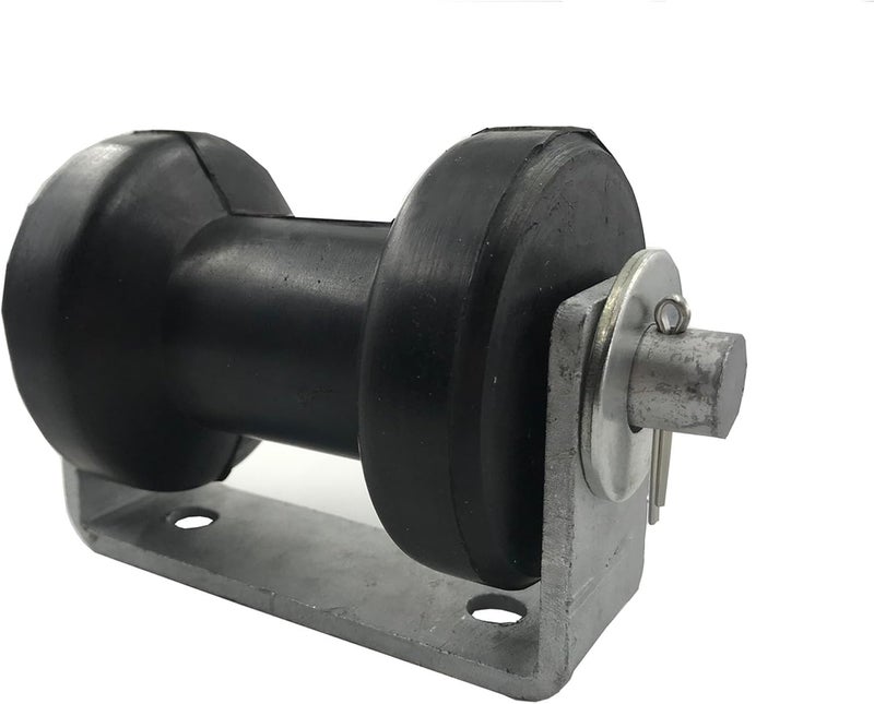 Wonwopn 4" Boat Trailer Spool Stationary Keel Base Roller Bracket Assembly for 2" -2-1/2" Trailer Tongue Frame - Image 2